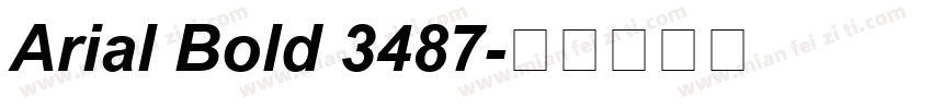 Arial Bold 3487字体转换